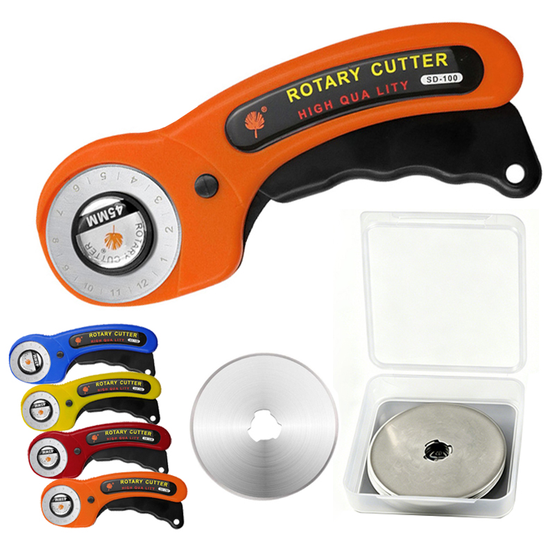 Rotary Cutter Fabric - Pemotong Kain Putar dengan Bilah 45mm,