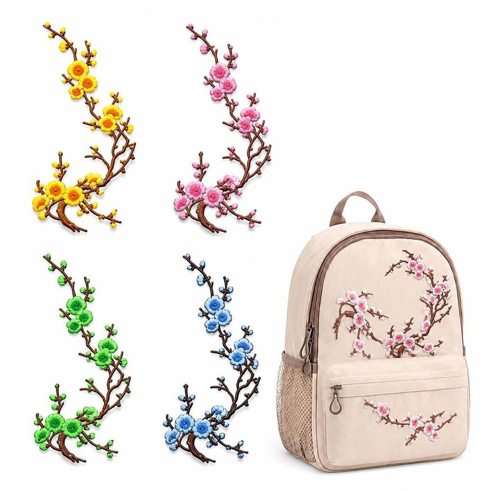 Sewing In Textile - Patch Bunga Sakura DIY untuk Disetrika
