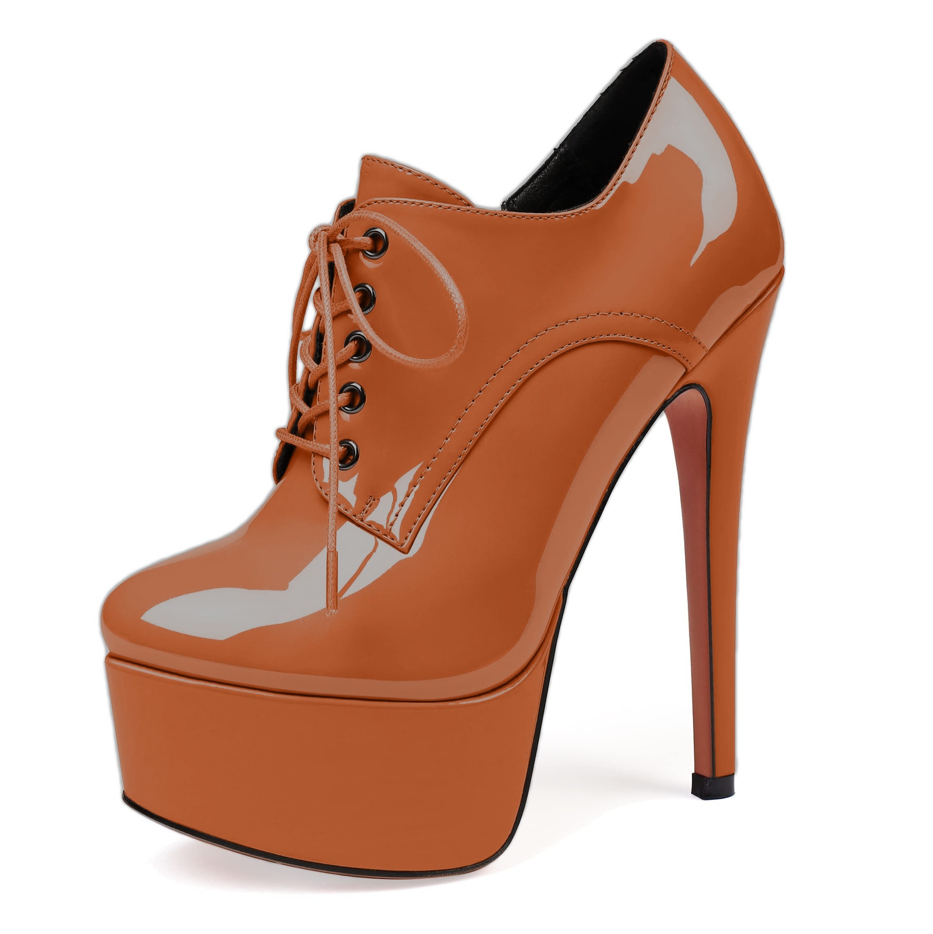 Sewing Front Zipper - Sepatu Platform Hak Tinggi Wanita 2025,