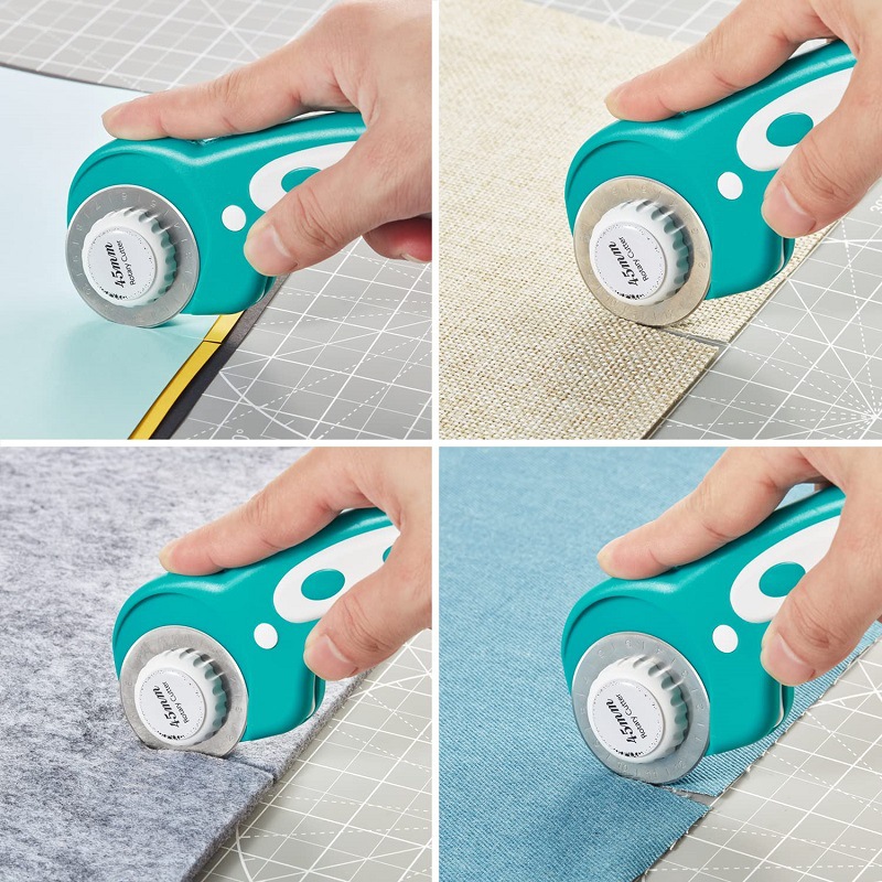 Rotary Cutter Fabric - Pisau Potong Putar 45mm dengan Gagang