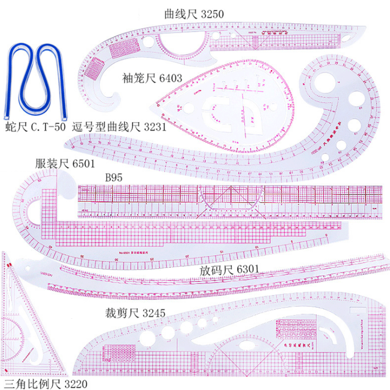 Quilting Ruler Square - 5/6/9 buah Set penggaris pengukur penjahit