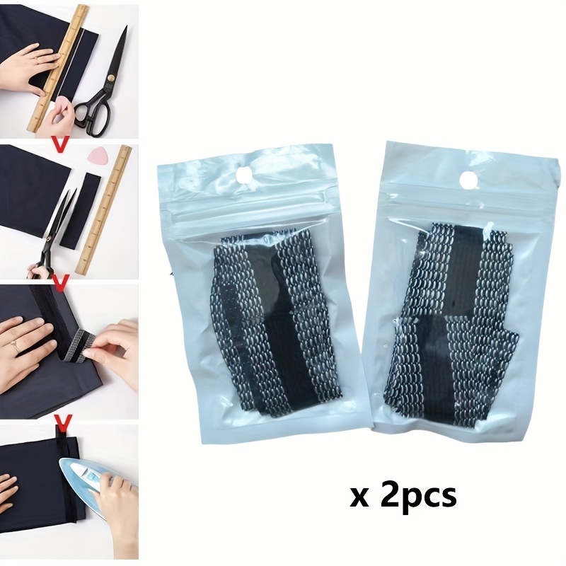 Sewing Repair - 2pcs/pak 1m Pita Perekat Pinggir Celana,