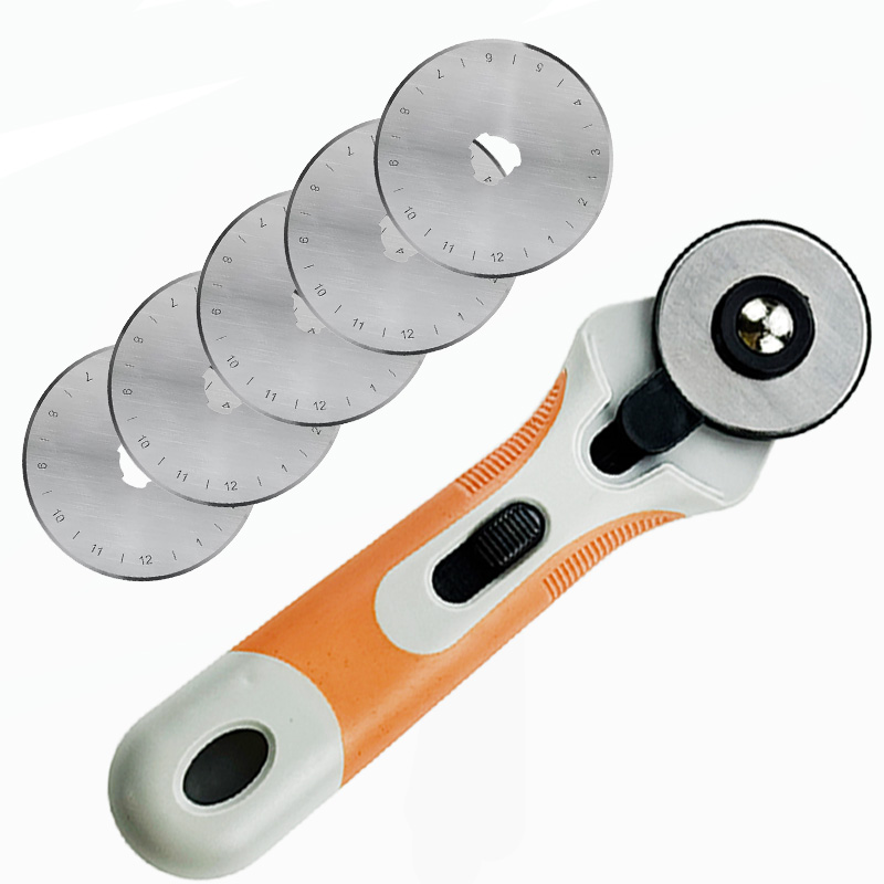 Rotary Cutter Fabric - Pemotong Putar 45mm, Pisau Pemotong Kain,