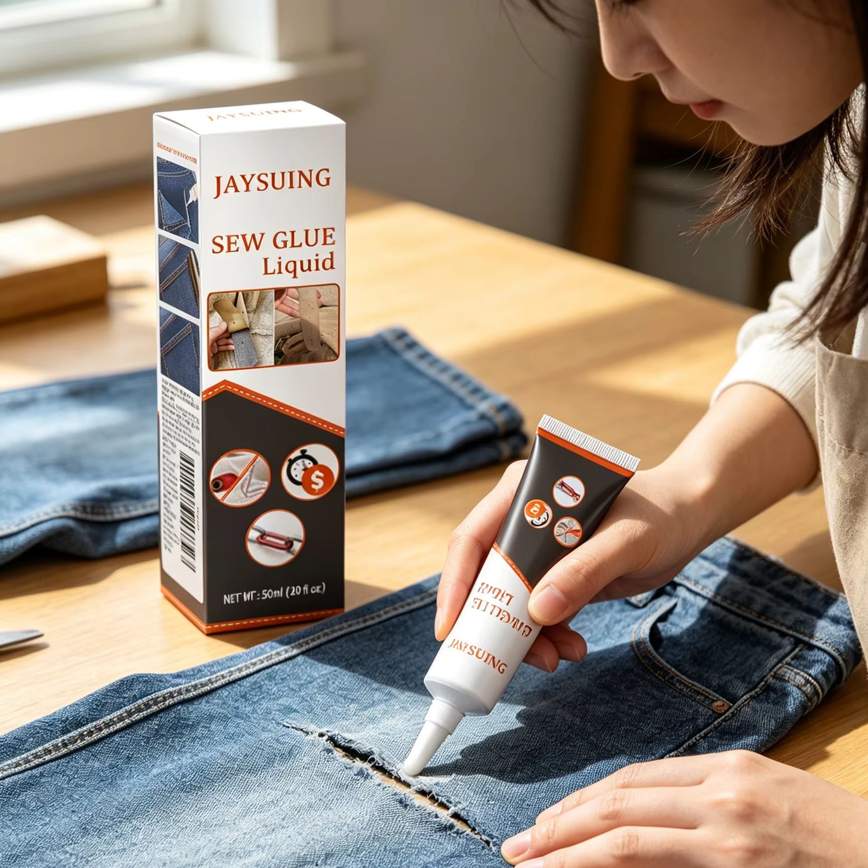 Sewing Repair - Lem Jahit Jaysuing, Perekat Pakaian Cepat