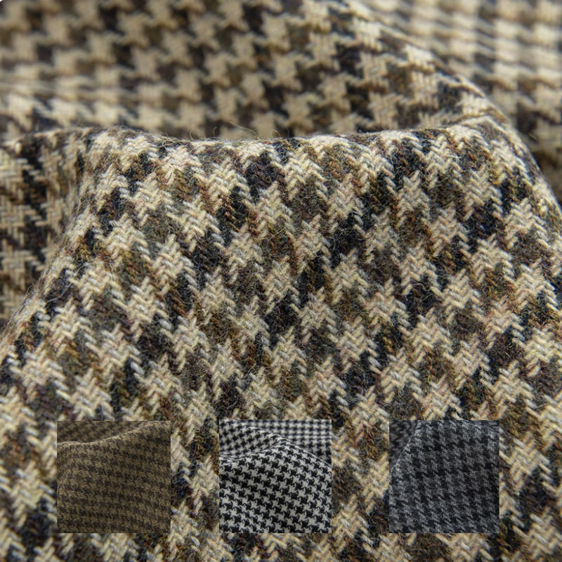 Sewing Tweed - Kain Tweed Rajut Motif Houndstooth Kecil