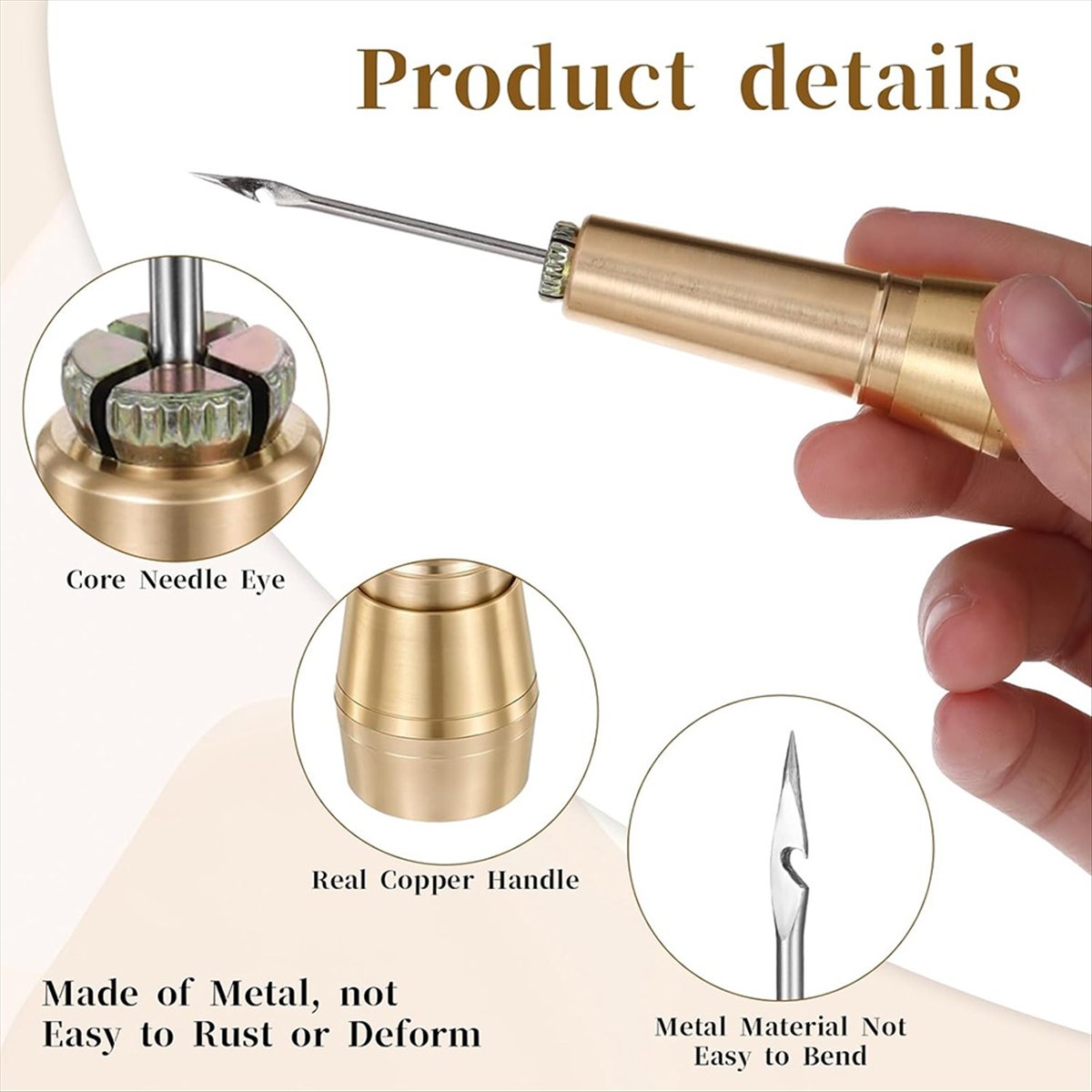 Sewing Repair - 9pcs Kit Jarum Jahit Kulit dengan