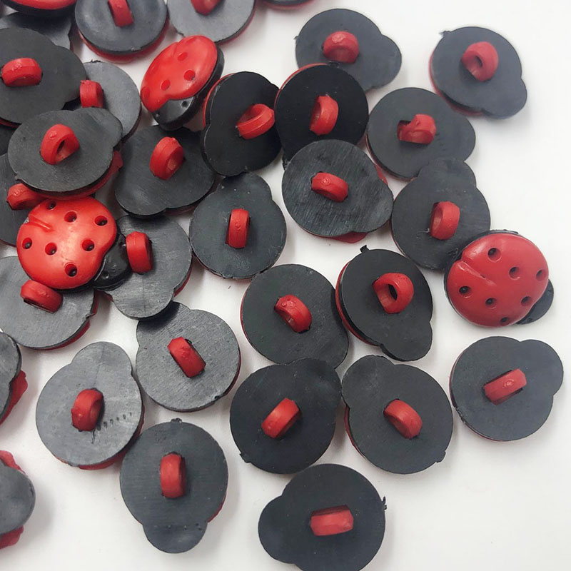 50/100Pcs Merah Ladybug DIY An - Button Hole Cutter ulasan dan harga
