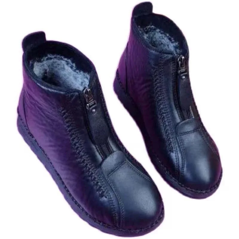 Sepatu bot pendek wanita, Kasu - Sewing Front Zipper ulasan dan harga