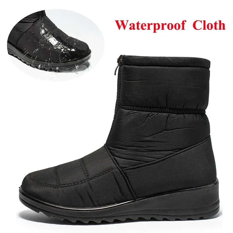 Sepatu Bot Salju Anti Selip Ta - Sewing Front Zipper ulasan dan harga