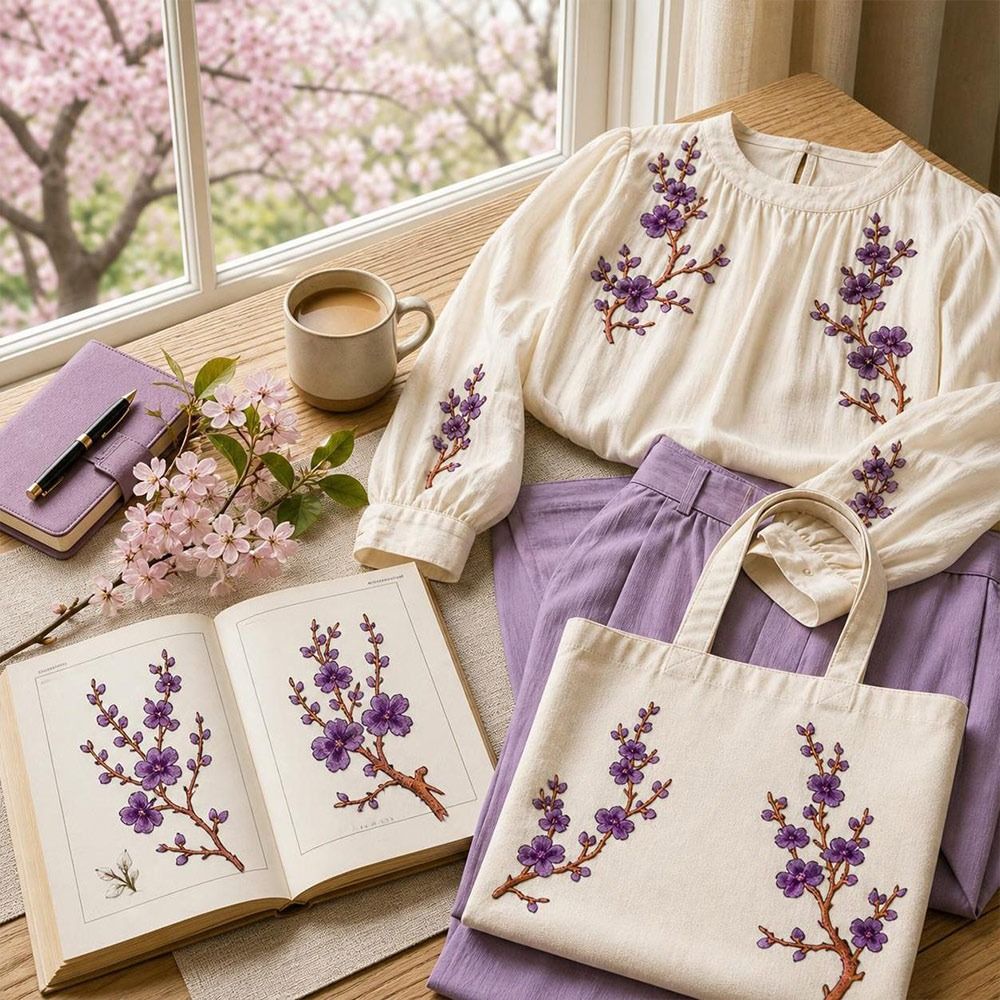 Patch Bunga Sakura DIY untuk D - Sewing In Textile ulasan dan harga