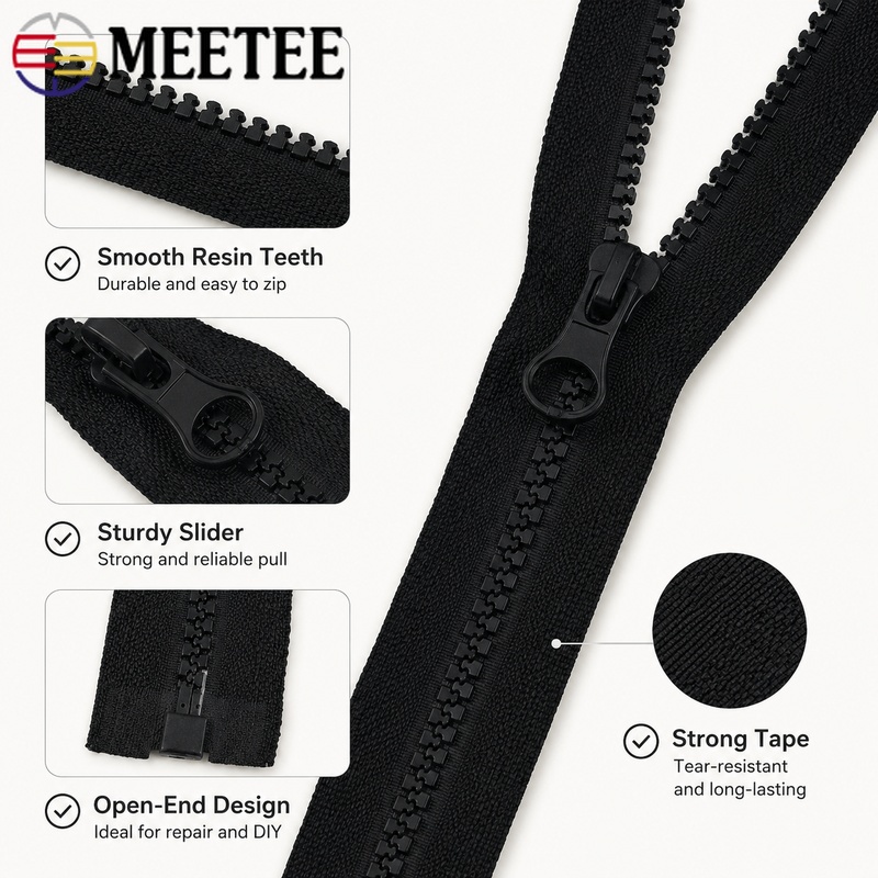 5Pcs 40-120cm 5 #   Resleting  - Sewing Front Zipper ulasan dan harga