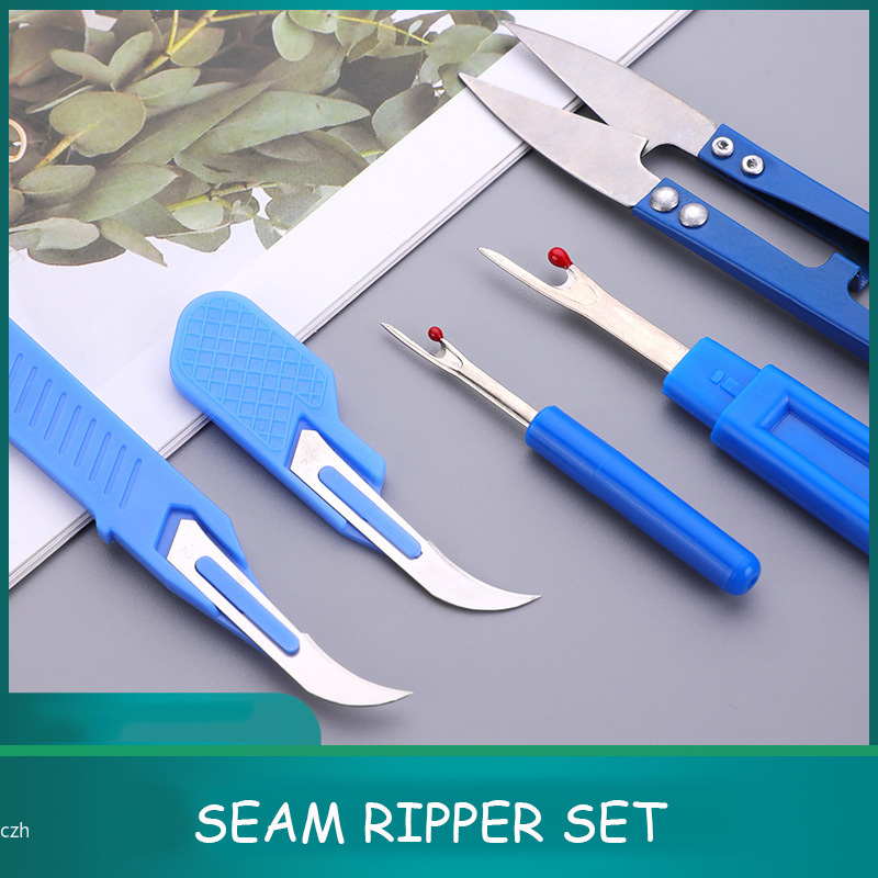 5 Buah Kit Ripper Jahit Biru d - Sewing Repair ulasan dan harga