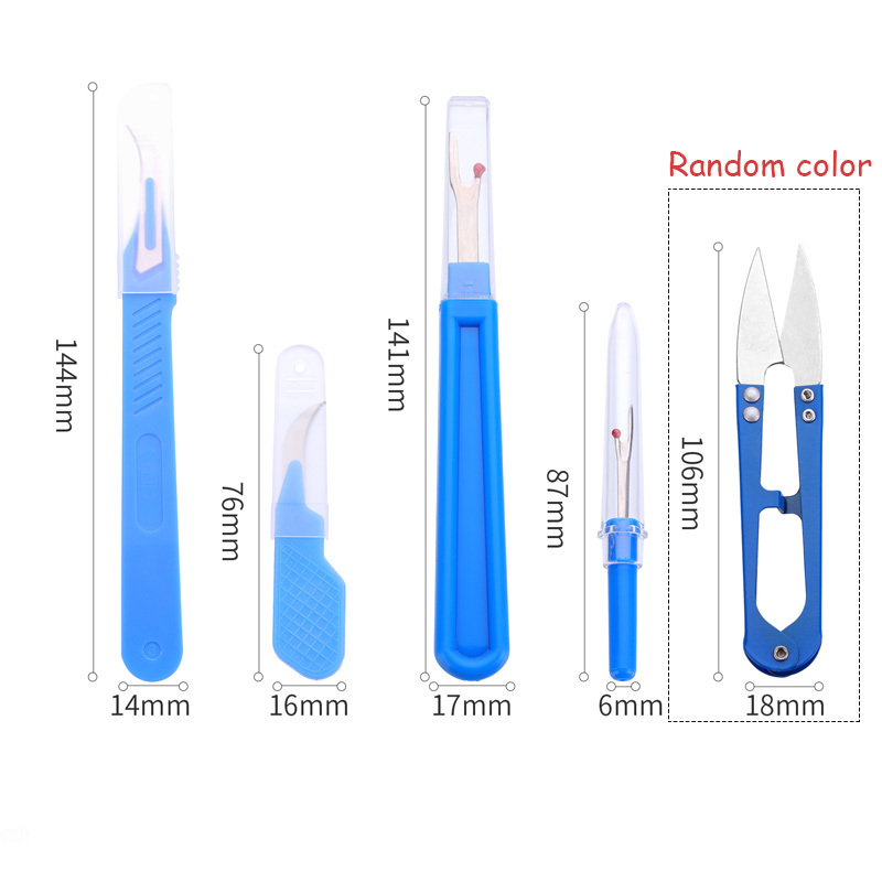 5 Buah Kit Ripper Jahit Biru d - Sewing Repair ulasan dan harga