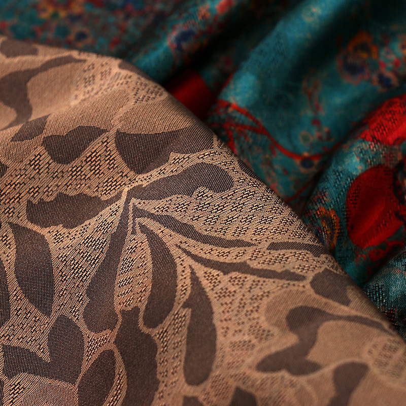 1M Kain Bermotif Bunga Imitasi - Sewing In Textile ulasan dan harga