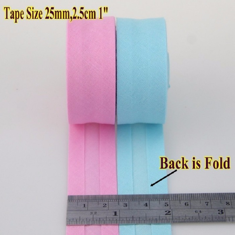 25mm x 5meter katun dilipat Bi - Binding Tape Bias ulasan dan harga