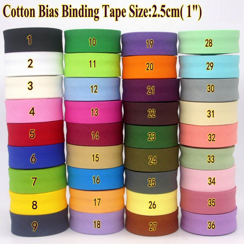 25mm x 5meter katun dilipat Bi - Binding Tape Bias ulasan dan harga