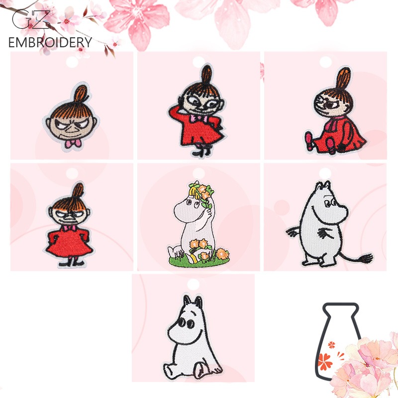 Patch Bordir Kartun Moomin Luc - Sewing Repair ulasan dan harga