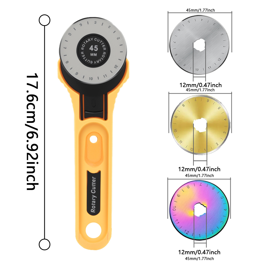 Alat Pemotong Kain Putar 45mm  - Rotary Cutter Fabric ulasan dan harga