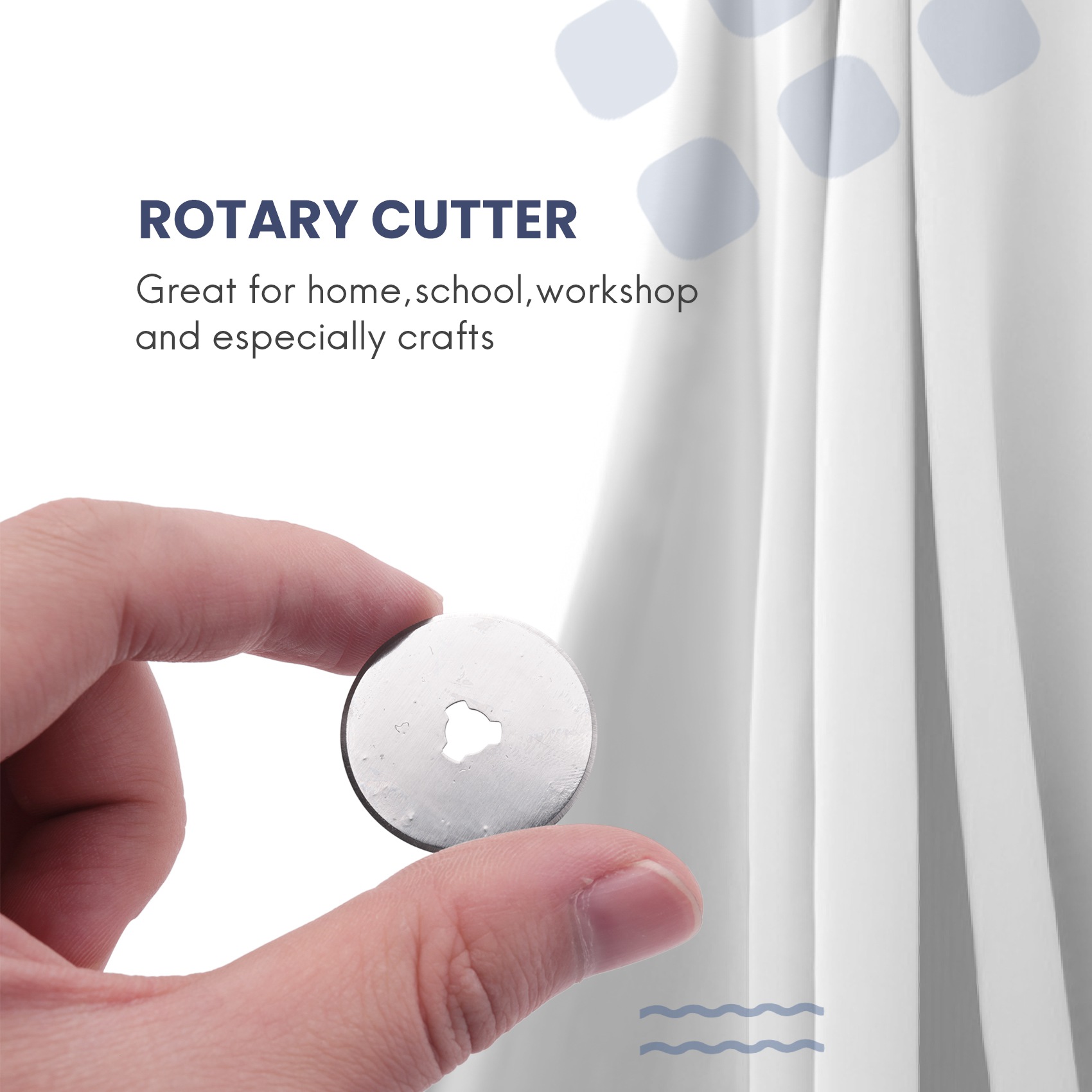 [BARU!A93G】 10 Buah Pisau Isi  - Rotary Cutter Fabric ulasan dan harga