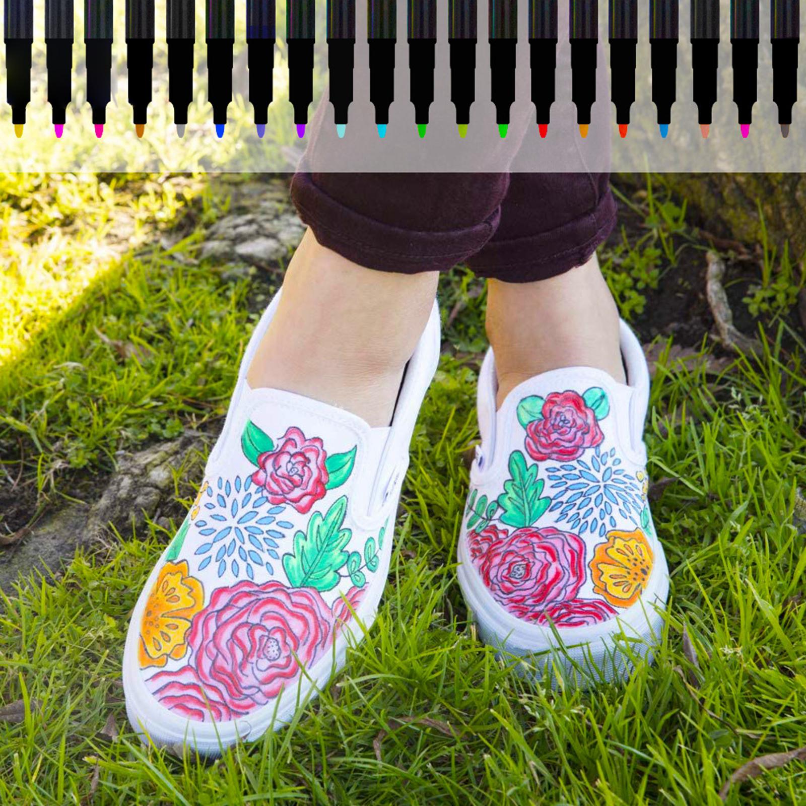 Pena spidol kain warna-warni,  - Sewing Textile Art ulasan dan harga