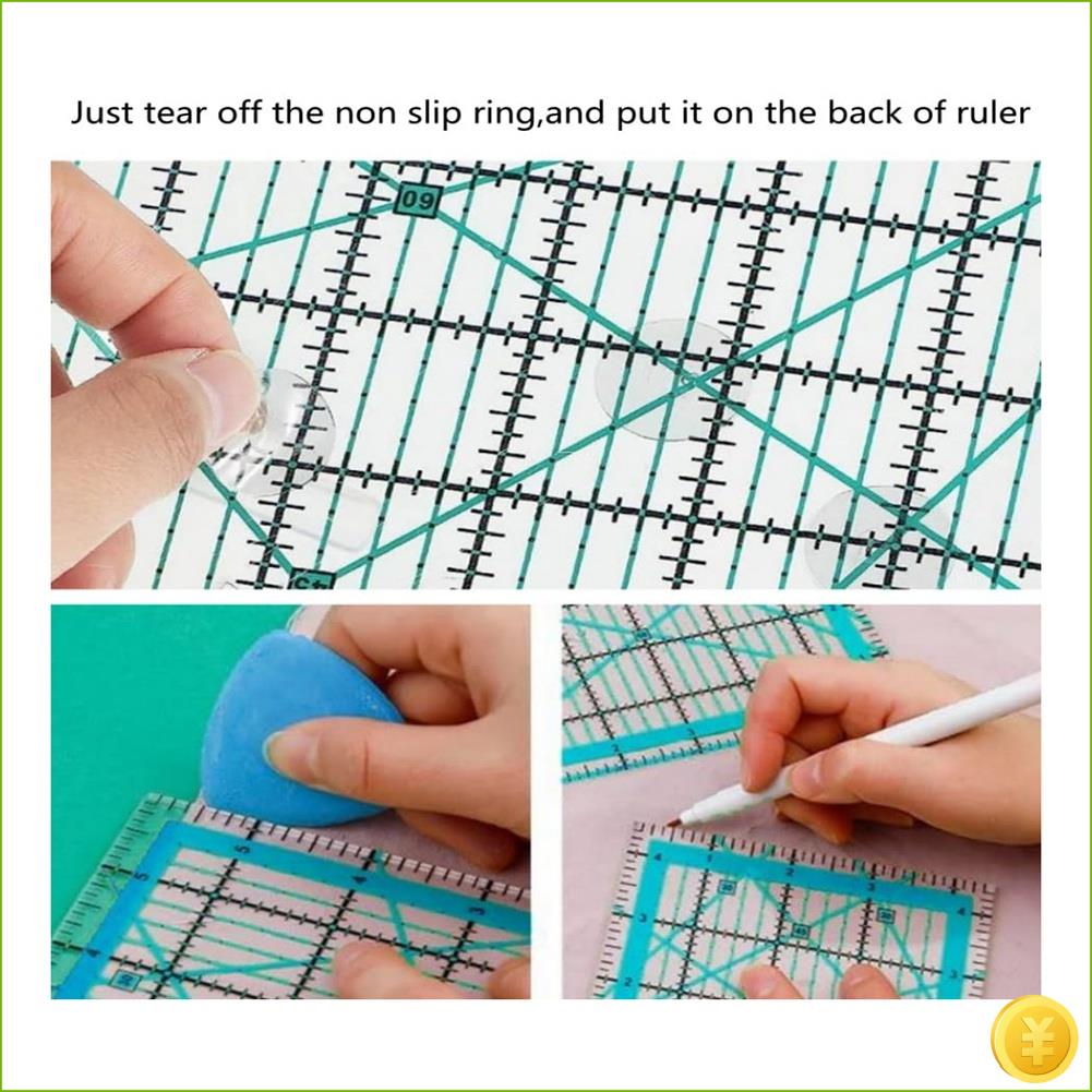 6 Buah Penggaris Quilting Peng - Quilting Ruler Square ulasan dan harga
