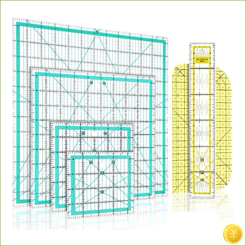 6 Buah Penggaris Quilting Peng - Quilting Ruler Square ulasan dan harga