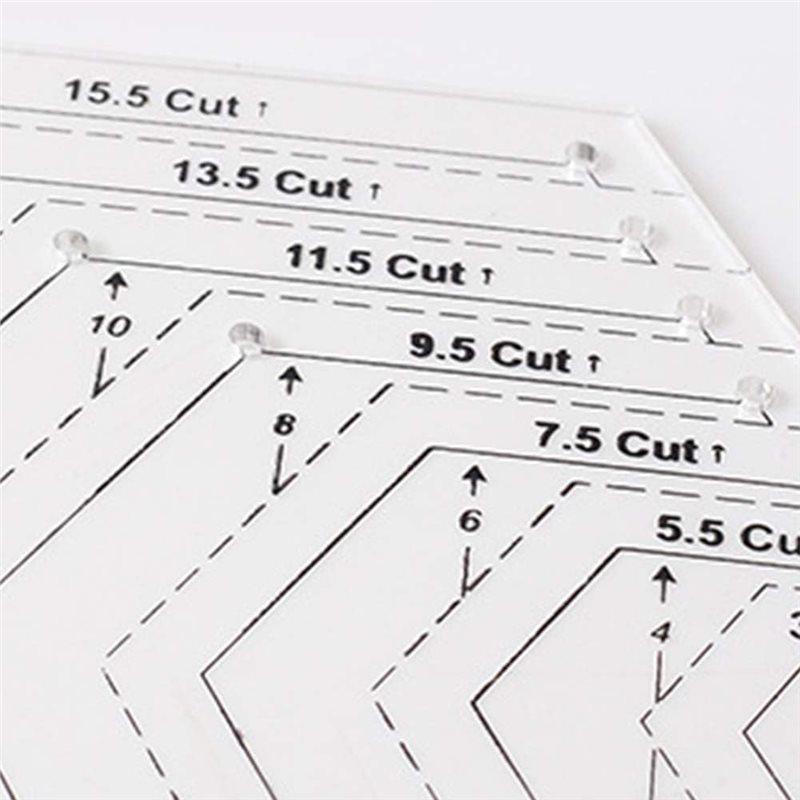 A25F-4 Buah Set Penggaris Quil - Quilting Ruler Square ulasan dan harga