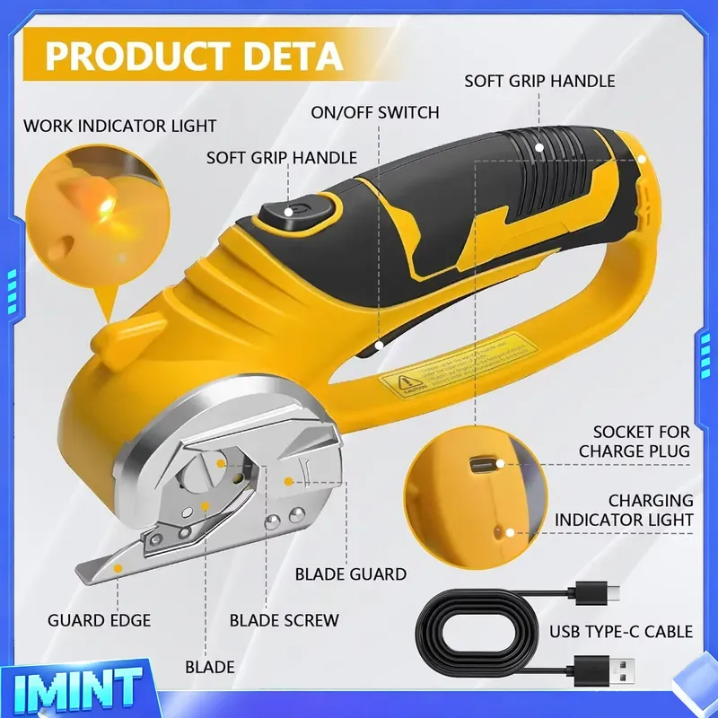 Gunting Listrik Tanpa Kabel 20 - Rotary Cutter Fabric ulasan dan harga