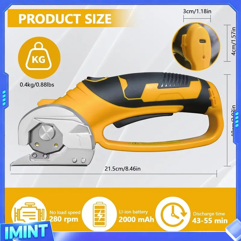 Gunting Listrik Tanpa Kabel 20 - Rotary Cutter Fabric ulasan dan harga