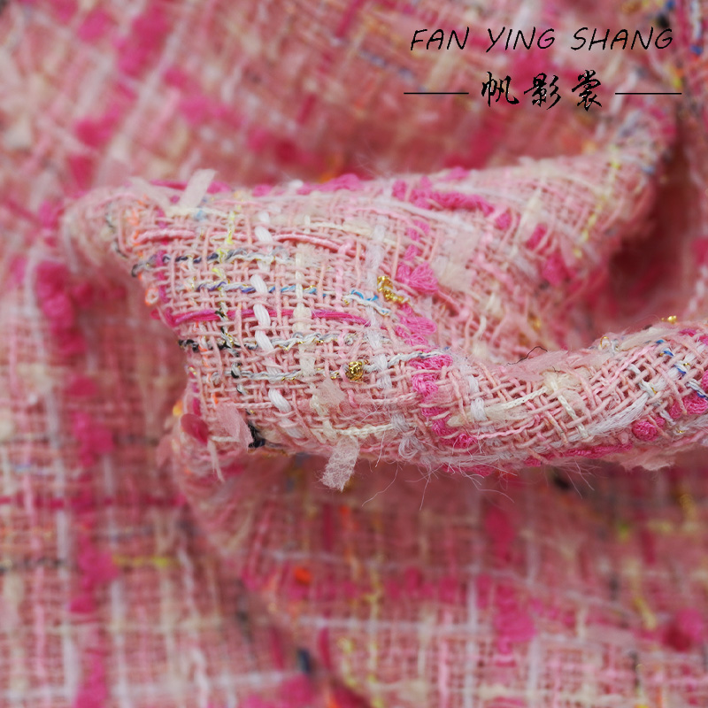 Kain Tweed Katun Motif Kotak-K - Sewing Tweed ulasan dan harga