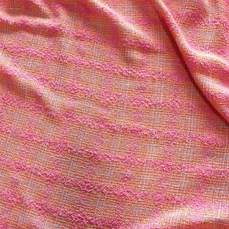 Kain Tweed Rajut Berwarna Pink - Sewing Tweed ulasan dan harga
