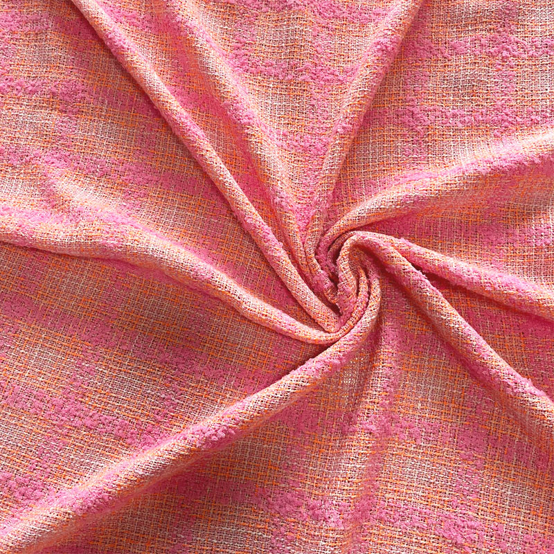 Kain Tweed Rajut Berwarna Pink - Sewing Tweed ulasan dan harga
