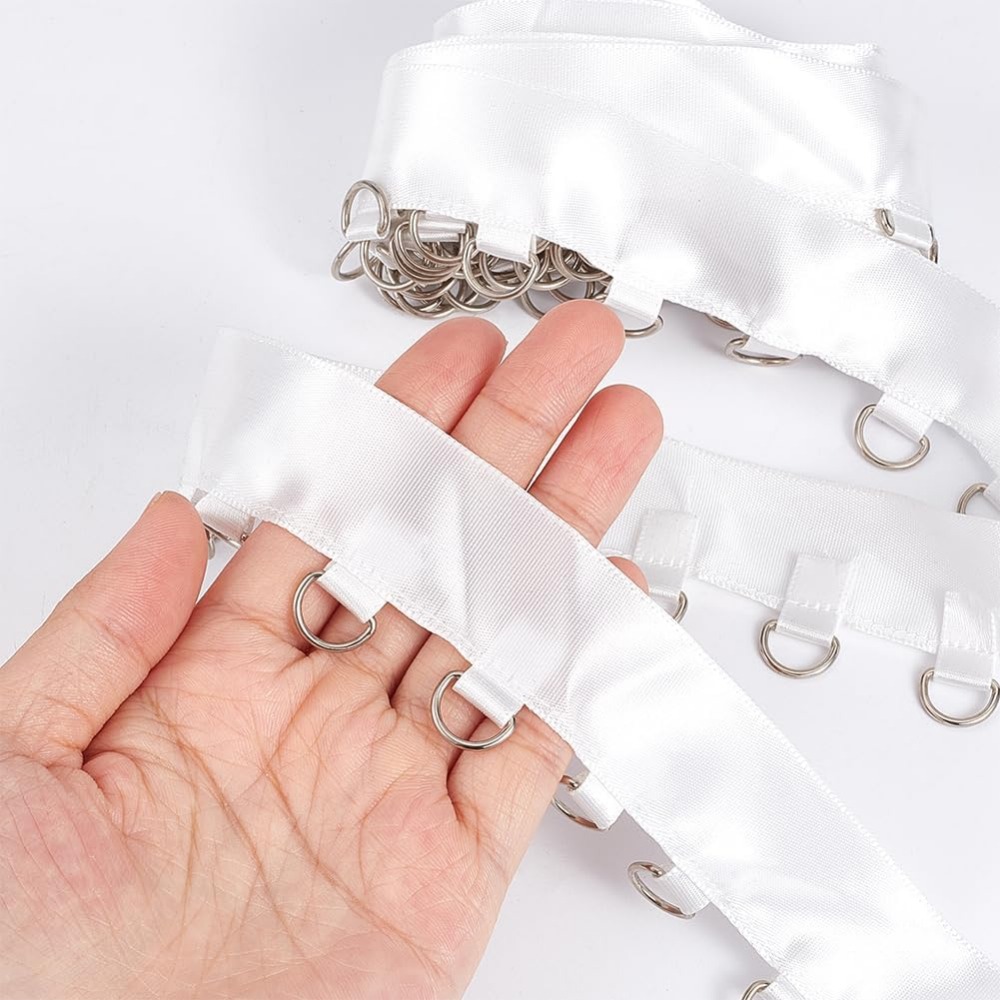 4 yard potongan Grommet putih  - Sewing Garments ulasan dan harga