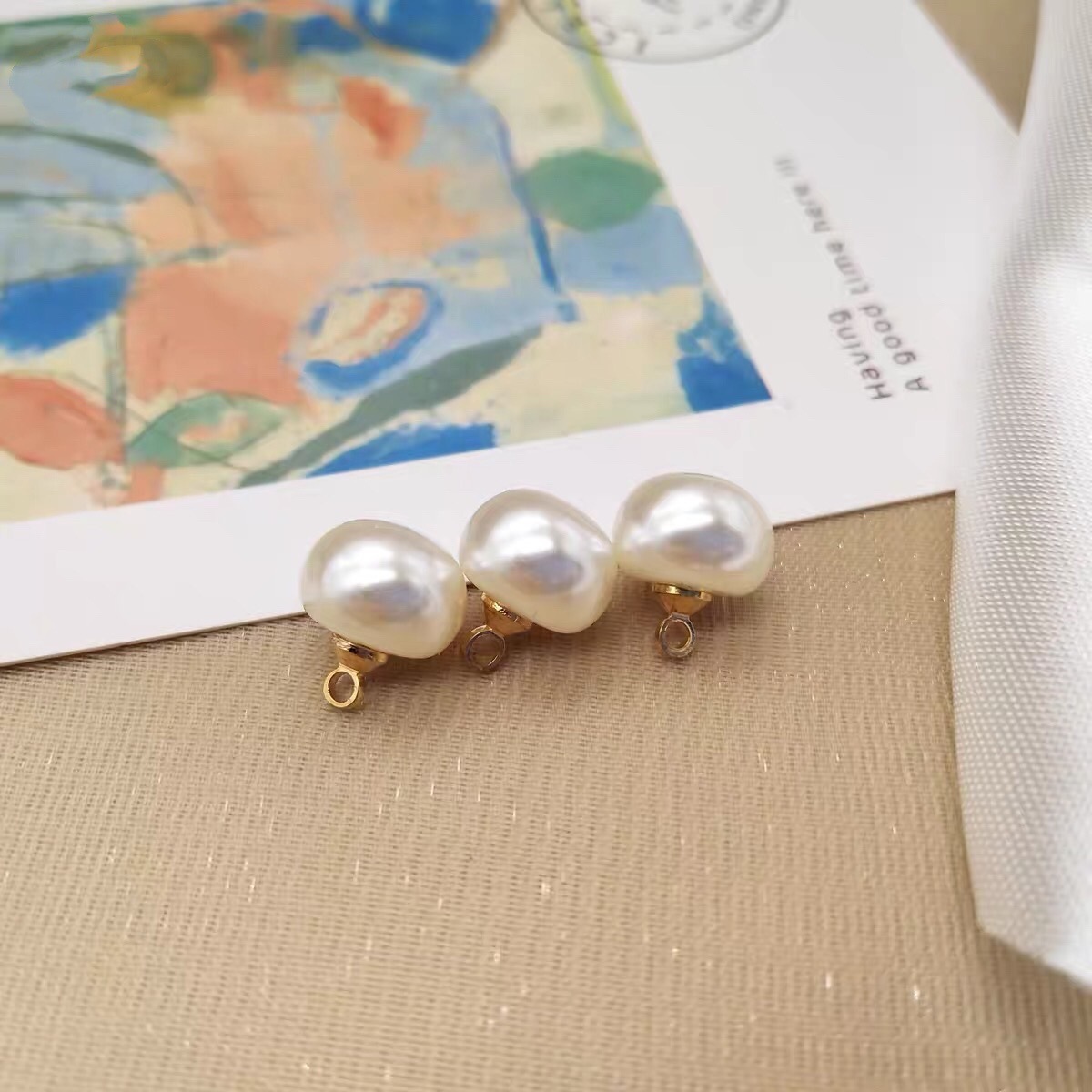 20 Buah Kancing Mutiara Jamur  - Button Hole Cutter ulasan dan harga