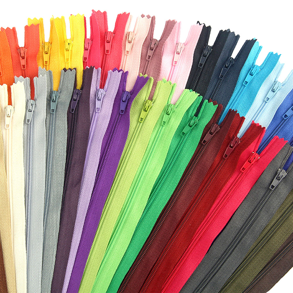 10 Buah Ritsleting Nilon 20Cm  - Sewing Garments ulasan dan harga