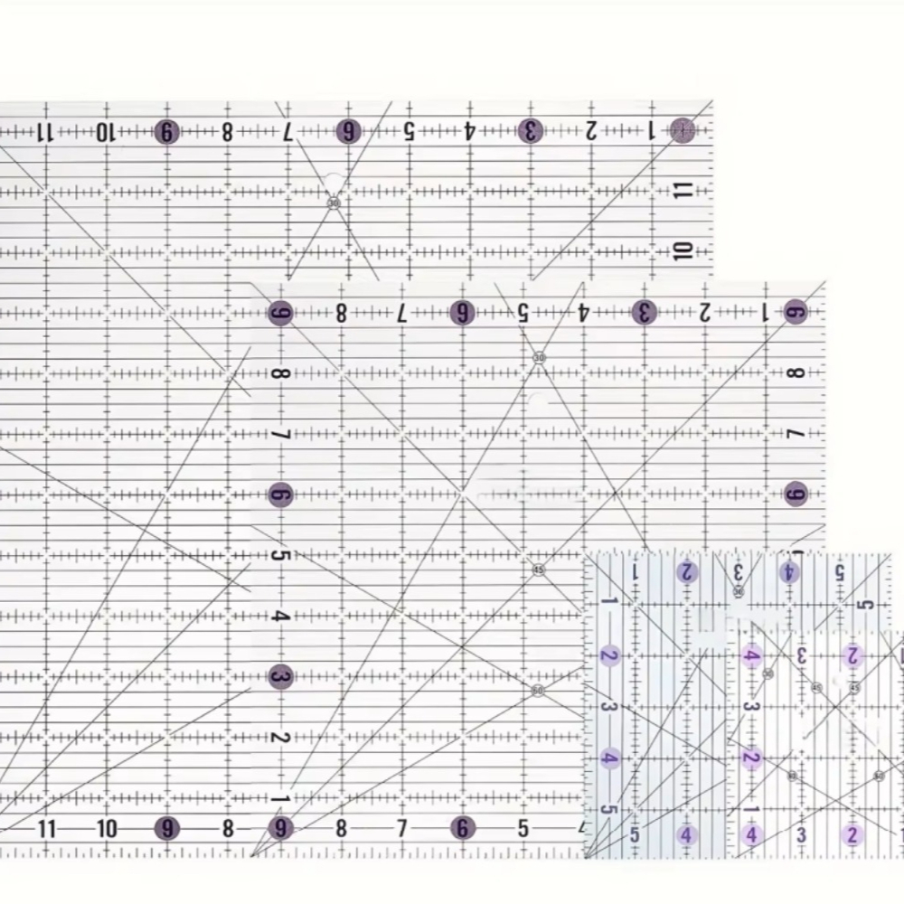 4 Buah Set Penggaris Quilting  - Quilting Ruler Square ulasan dan harga