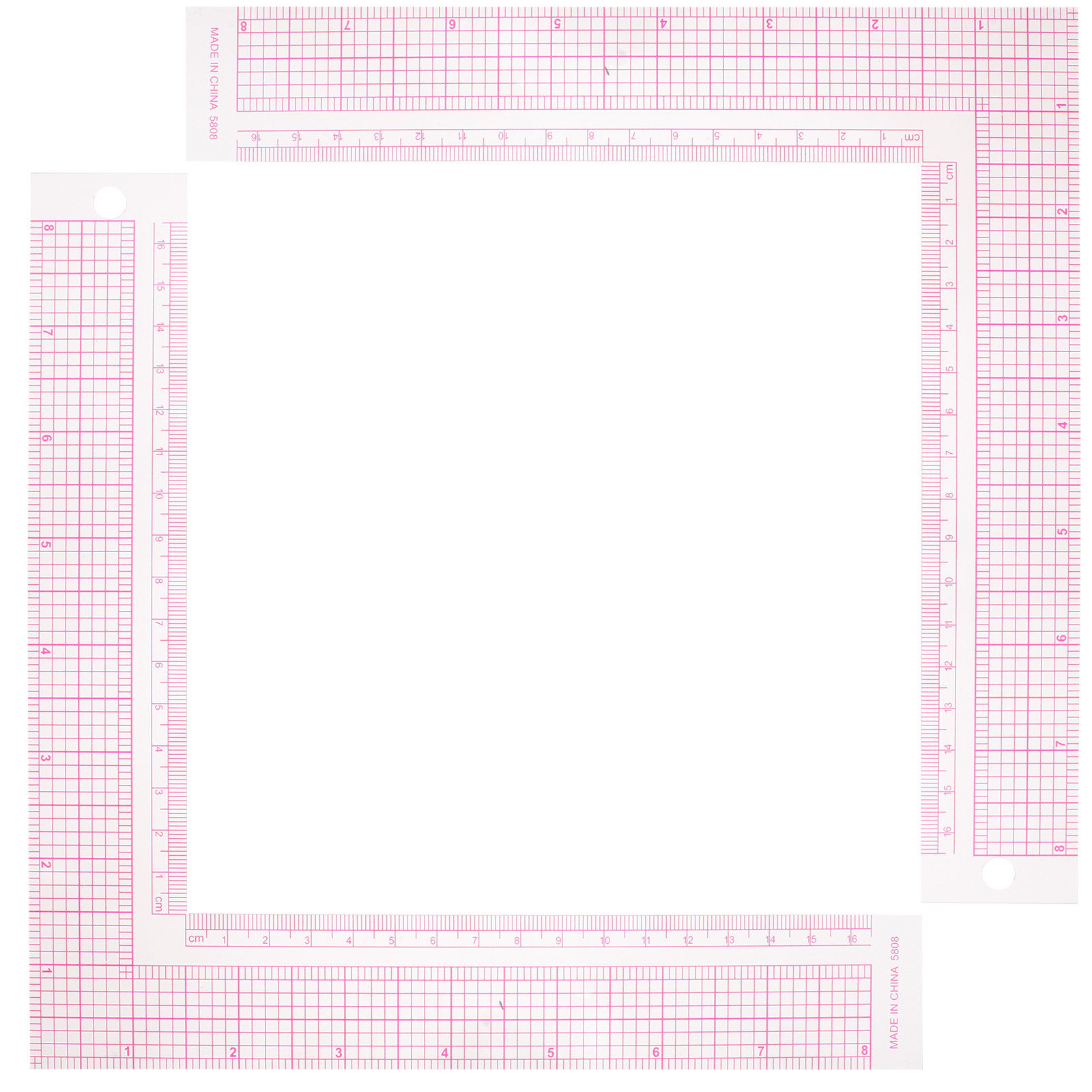 2Pcs Penggaris Jahit Plastik P - Sewing Garments ulasan dan harga