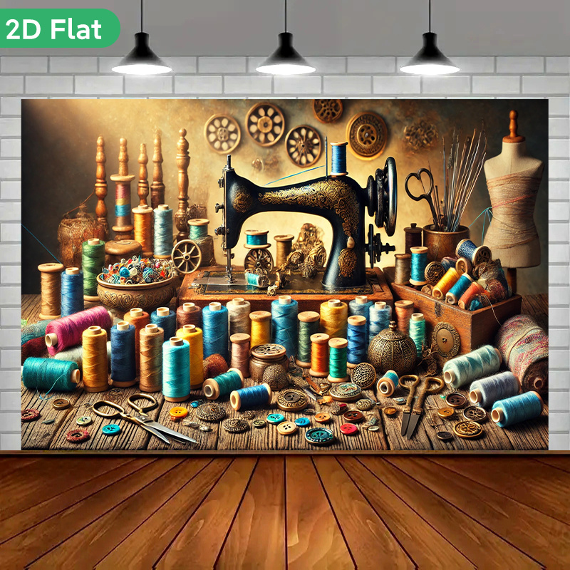 Tapestry Dinding Atelier Jahit - Sewing Textile Art ulasan dan harga