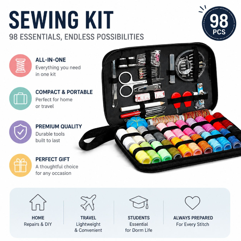 Set Alat Aksesori Jahit 68/98  - Sewing Repair ulasan dan harga