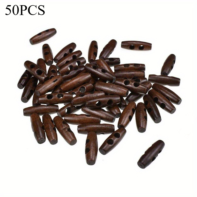 50 Buah Kancing Toggle Kayu Da - Sewing Recycle ulasan dan harga