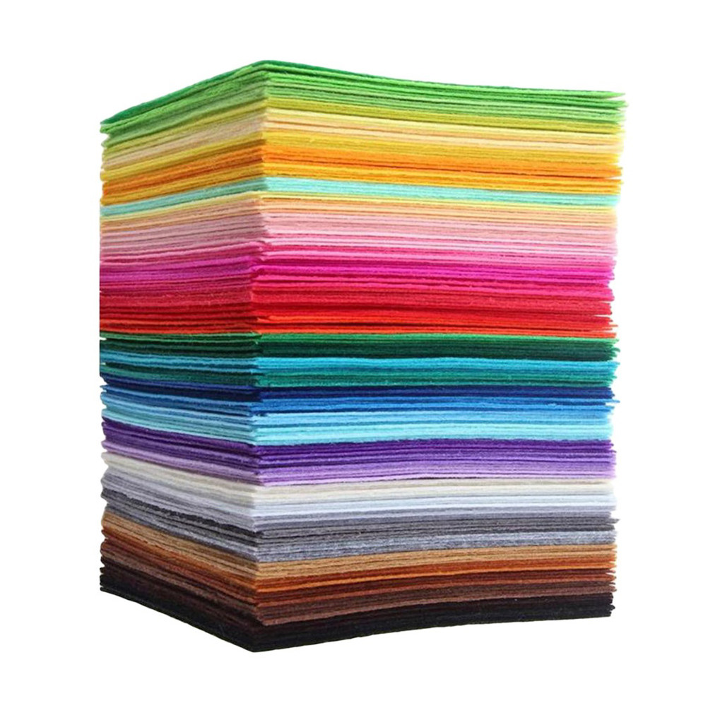 40 Lembar Kain Nonwoven Berwar - Sewing Textile Art ulasan dan harga