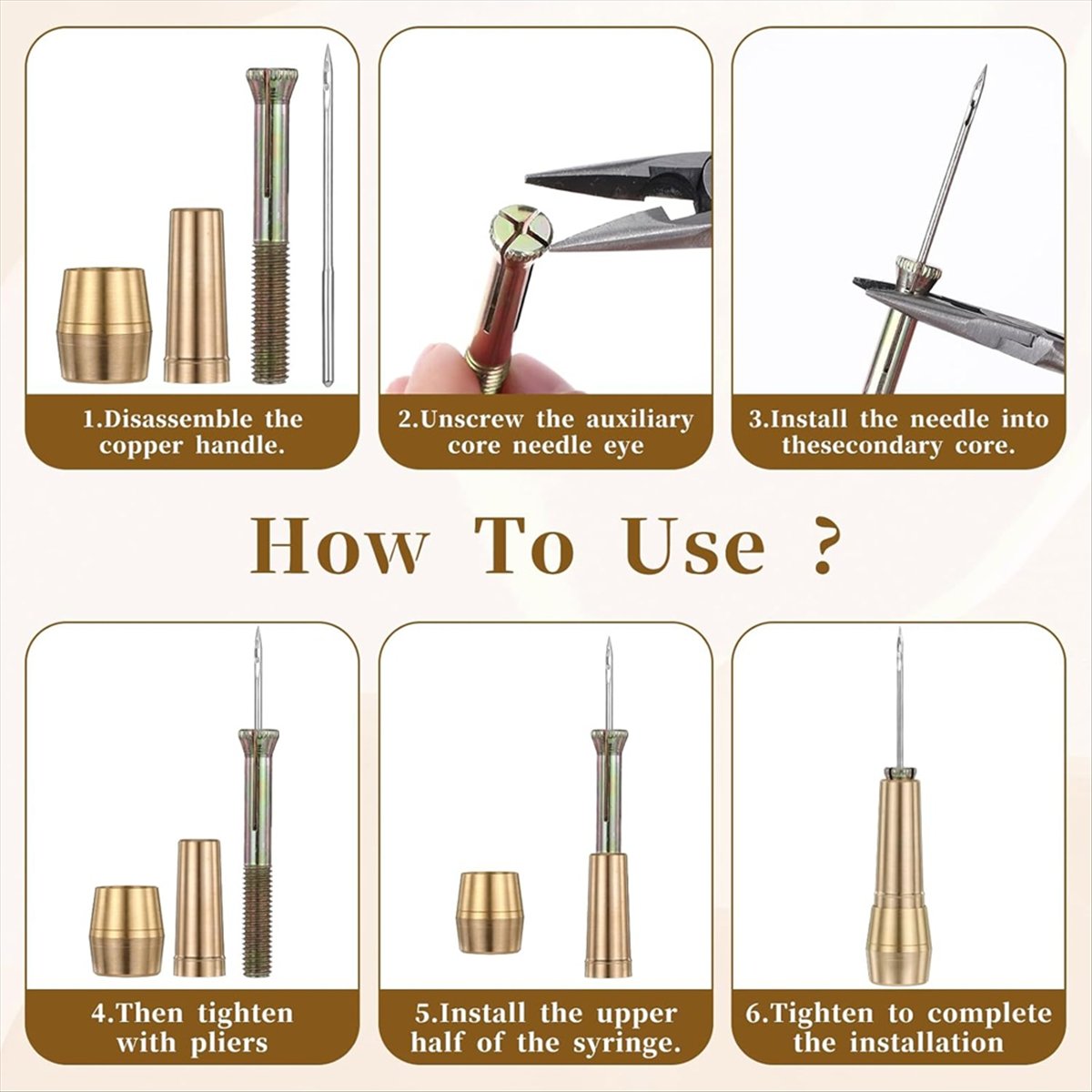 9pcs Kit Jarum Jahit Kulit den - Sewing Repair ulasan dan harga