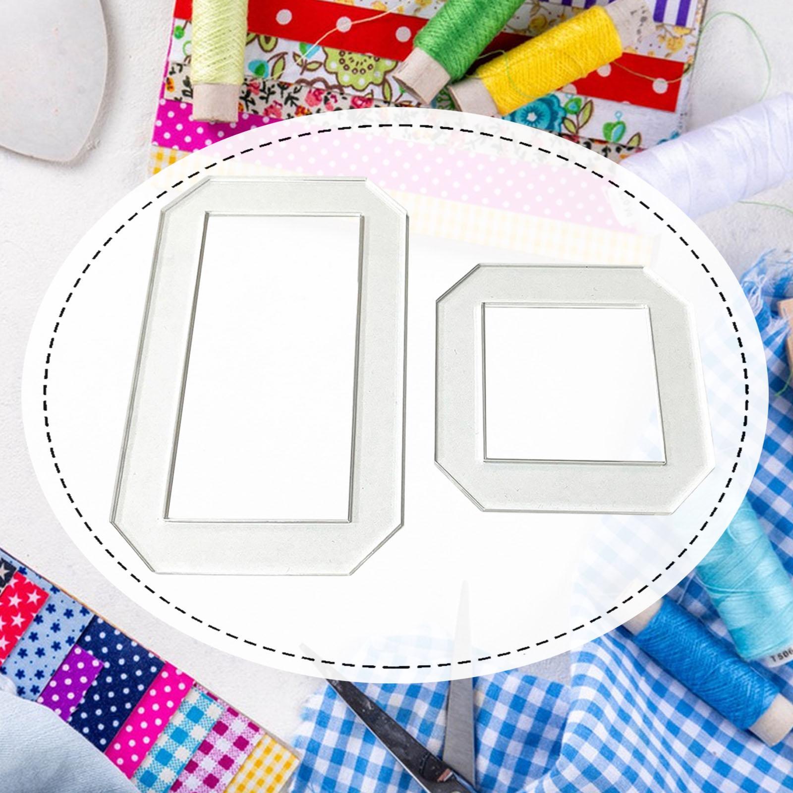 2 Buah Templat Quilting Pengga - Quilting Ruler Square ulasan dan harga