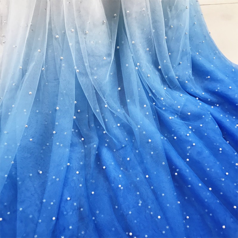 Kain Tulle Gradasi Mutiara 100 - Sewing Batik ulasan dan harga