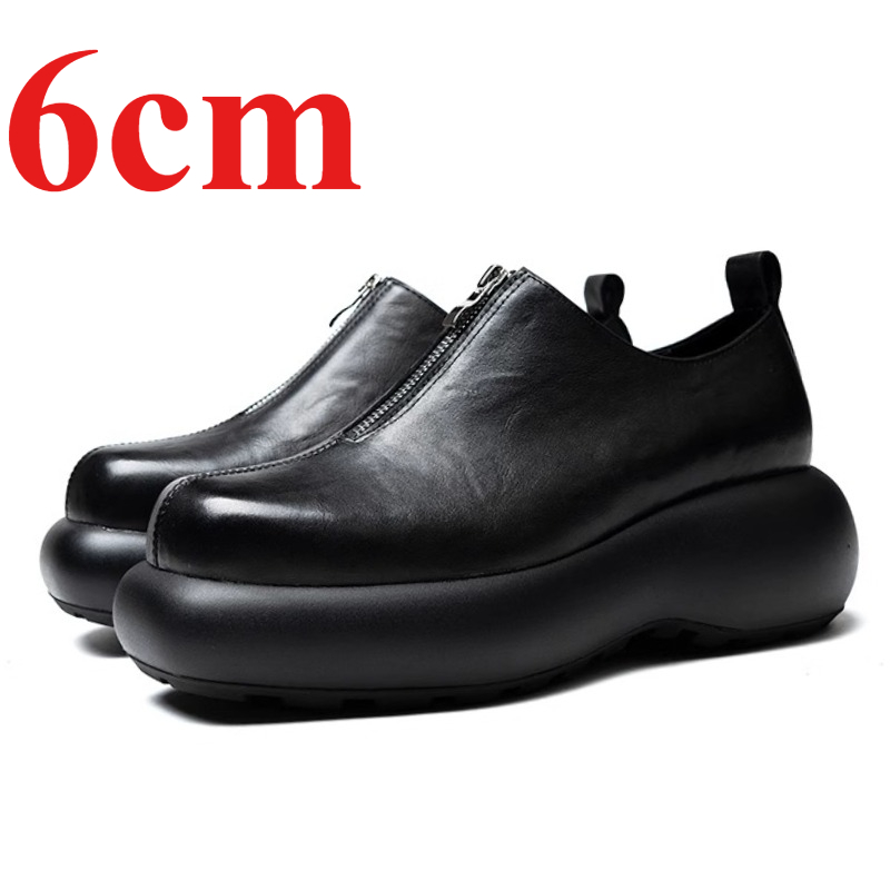 Sepatu Derby untuk Pria Sepatu - Sewing Front Zipper ulasan dan harga