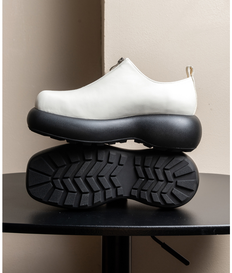 Sepatu Derby untuk Pria Sepatu - Sewing Front Zipper ulasan dan harga